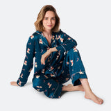 Nalle satiininen joulupyjama naisille