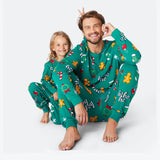 Vihreä hohoho-joulupyjama lapsille
