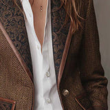 Gisèle | Blazer, jossa on painetut Chevron-insertti