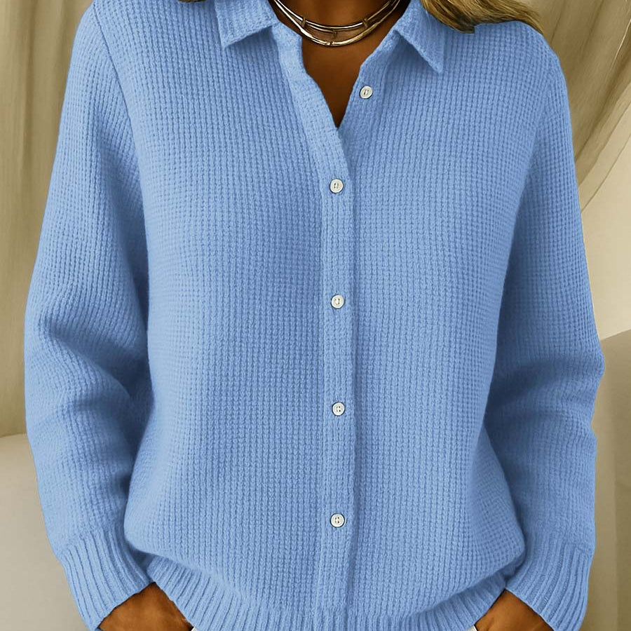 Camille™ | Teksturoitu neulepainikecardigan