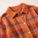 Olivia | Ruudullinen neulecardigan