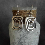 Vintage Spiral-Hopeakorvakorut - Haller