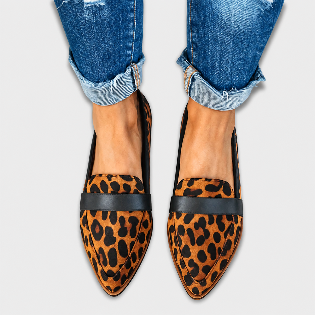 Zusjes Mode | Samettiset loafersit matalla pinnalla