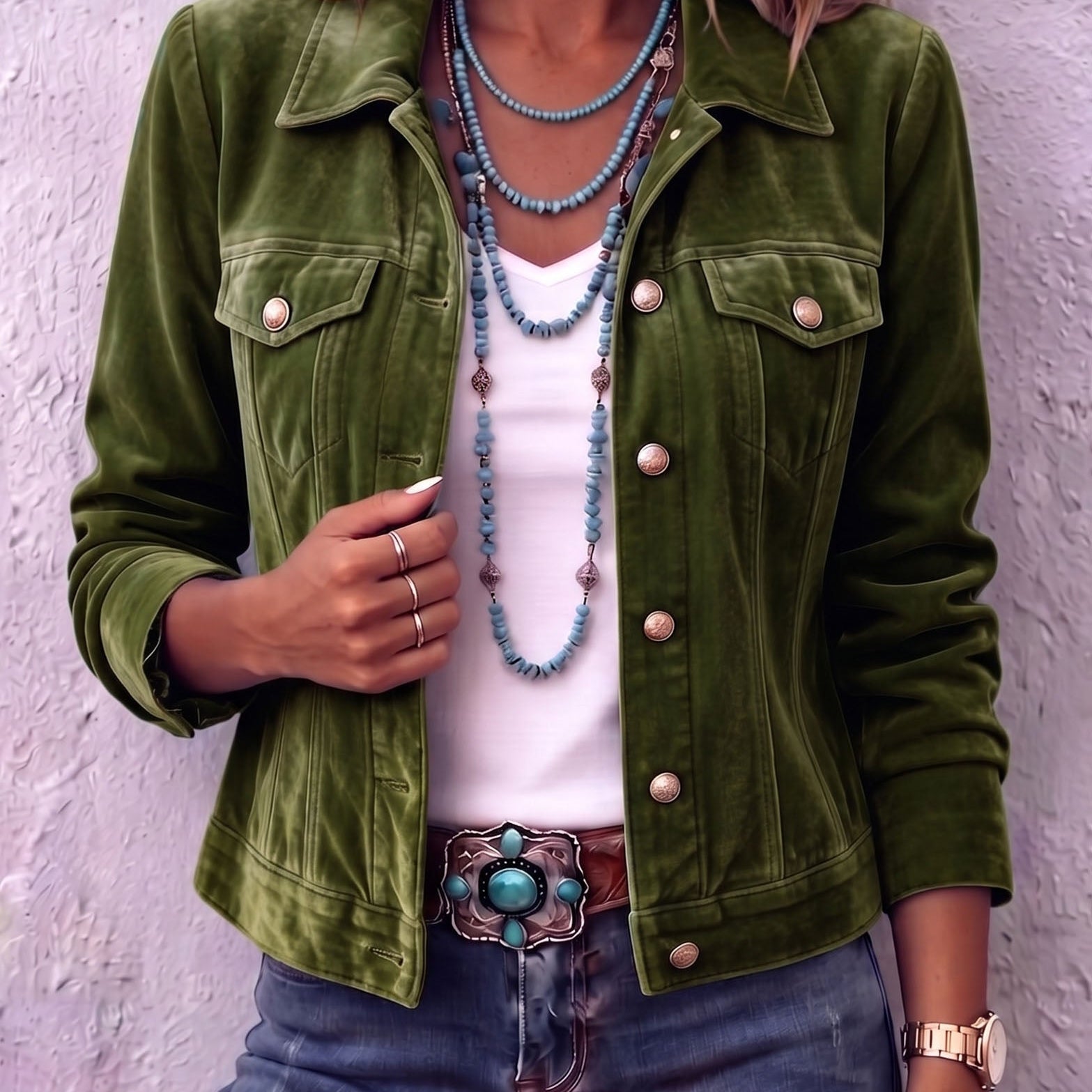 Diana | Vintage-inspiroitunut Boho-samettitakki