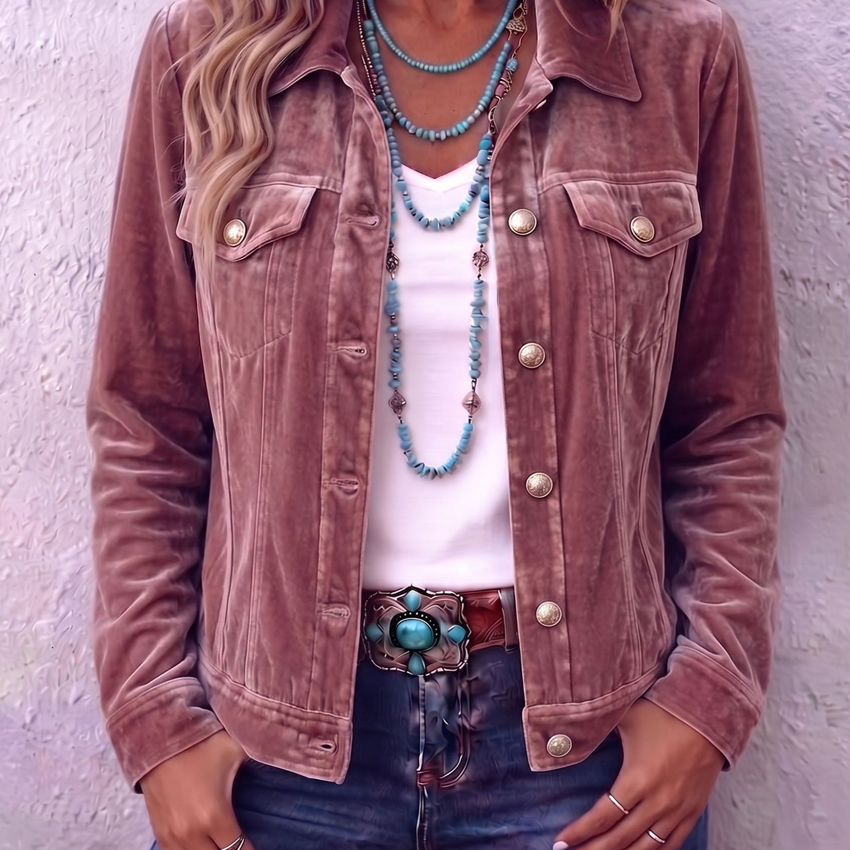 Diana | Vintage-inspiroitunut Boho-samettitakki