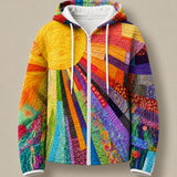 Rhealyn | Auringonpaiste Print Zip Hoodie