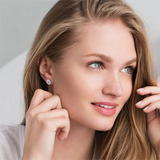 Moissanite-ruuvikorkki korvakorut | Valkoinen kulta 16k